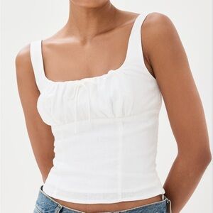 Reformation Balia Linen Top